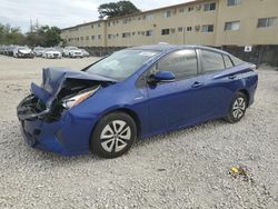 Salvage cars for sale from Copart Opa Locka, FL: 2016 Toyota Prius