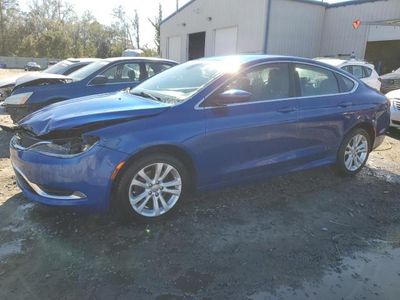 Salvage cars for sale from Copart Savannah, GA: 2015 Chrysler 200 Limited