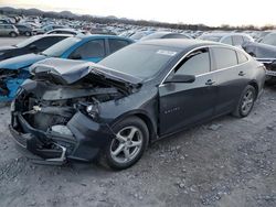 Chevrolet Malibu LS salvage cars for sale: 2017 Chevrolet Malibu LS