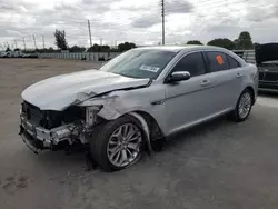 Salvage cars for sale at Miami, FL auction: 2018 Ford Taurus Limited