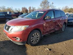 Salvage cars for sale at Baltimore, MD auction: 2015 Nissan Pathfinder S