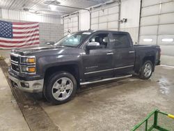 Salvage cars for sale at Columbia, MO auction: 2014 Chevrolet Silverado K1500 LTZ