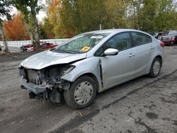 Salvage cars for sale at Portland, OR auction: 2016 KIA Forte LX