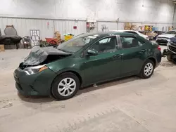 Carros salvage sin ofertas aún a la venta en subasta: 2016 Toyota Corolla ECO