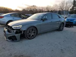 Salvage cars for sale at North Billerica, MA auction: 2021 Audi S4 Premium Plus