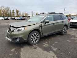 Salvage cars for sale from Copart Portland, OR: 2017 Subaru Outback 2.5I Limited