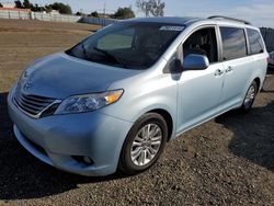 Salvage cars for sale at American Canyon, CA auction: 2016 Toyota Sienna XLE