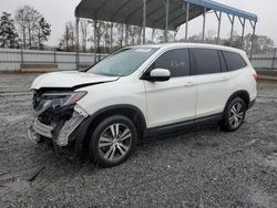 Salvage cars for sale at Spartanburg, SC auction: 2018 Honda Pilot EXL