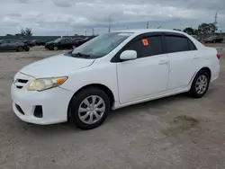 Salvage cars for sale from Copart Homestead, FL: 2011 Toyota Corolla Base