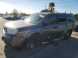 Salvage cars for sale at San Martin, CA auction: 2015 Honda Pilot LX