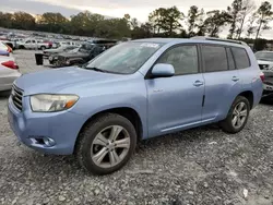 Salvage cars for sale at Byron, GA auction: 2008 Toyota Highlander Sport