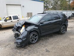 Salvage cars for sale at Austell, GA auction: 2015 Ford Explorer Sport