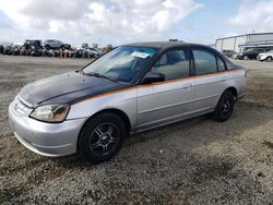 Salvage cars for sale at San Diego, CA auction: 2002 Honda Civic LX