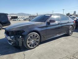 Salvage cars for sale from Copart Sun Valley, CA: 2019 BMW 530E