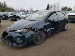 Salvage cars for sale at Bowmanville, ON auction: 2017 Toyota Corolla L