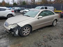 Salvage cars for sale at Waldorf, MD auction: 2003 Mercedes-Benz CLK 320C