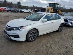 Salvage cars for sale at Candia, NH auction: 2017 Honda Accord EXL