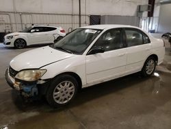 Salvage cars for sale at Avon, MN auction: 2005 Honda Civic LX