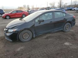 Salvage cars for sale at Montreal Est, QC auction: 2015 Honda Civic LX