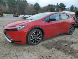 Salvage cars for sale at Mendon, MA auction: 2024 Toyota Prius Prime SE