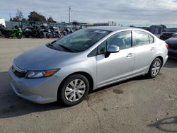 Salvage cars for sale at Nampa, ID auction: 2012 Honda Civic LX