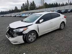 KIA Vehiculos salvage en venta: 2016 KIA Forte LX