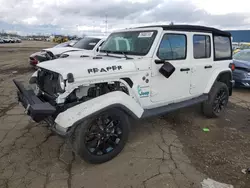 2022 Jeep Wrangler Unlimited Sahara en venta en Woodhaven, MI