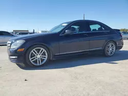 Salvage cars for sale at Grand Prairie, TX auction: 2013 Mercedes-Benz C 300 4matic