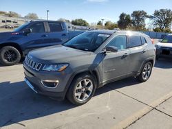 Jeep Compass salvage cars for sale: 2020 Jeep Compass Limited