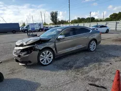 Salvage cars for sale at Miami, FL auction: 2018 Chevrolet Impala Premier