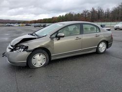 Salvage cars for sale from Copart Brookhaven, NY: 2008 Honda Civic Hybrid