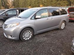 Toyota salvage cars for sale: 2012 Toyota Sienna XLE