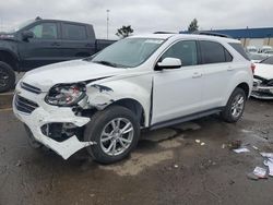 Salvage cars for sale from Copart Woodhaven, MI: 2017 Chevrolet Equinox LT