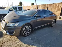 Salvage cars for sale at Wilmington, CA auction: 2017 Lincoln MKZ Reserve