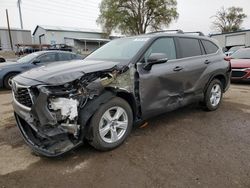 Salvage cars for sale at Albuquerque, NM auction: 2022 Toyota Highlander Hybrid LE