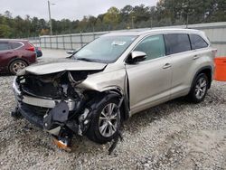 Salvage cars for sale at Ellenwood, GA auction: 2015 Toyota Highlander XLE