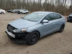 Salvage cars for sale from Copart Ontario Auction, ON: 2018 Hyundai Ioniq Limited