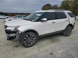 Salvage cars for sale from Copart Concord, NC: 2016 Ford Explorer Platinum