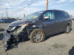 Salvage cars for sale at Colton, CA auction: 2015 Toyota Sienna XLE