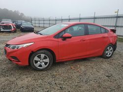 Chevrolet salvage cars for sale: 2016 Chevrolet Cruze LS