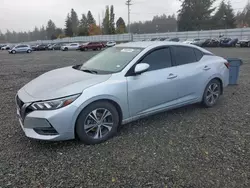 Nissan salvage cars for sale: 2021 Nissan Sentra SV