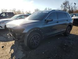 Salvage cars for sale at auction: 2021 Volkswagen Tiguan SE