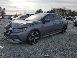 Salvage cars for sale at Mebane, NC auction: 2022 Nissan Sentra SR