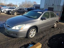 Salvage cars for sale at New Britain, CT auction: 2007 Honda Accord EX