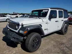 Jeep Wrangler Sport salvage cars for sale: 2024 Jeep Wrangler Sport