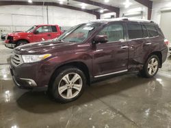 Salvage cars for sale from Copart Avon, MN: 2012 Toyota Highlander Limited