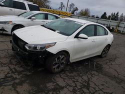 Salvage cars for sale at Woodburn, OR auction: 2019 KIA Forte FE