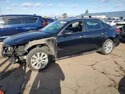 Salvage cars for sale at Woodhaven, MI auction: 2018 KIA Optima LX