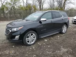 Salvage cars for sale at Cicero, IN auction: 2018 Chevrolet Equinox Premier