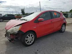 2012 Toyota Prius C en venta en Miami, FL